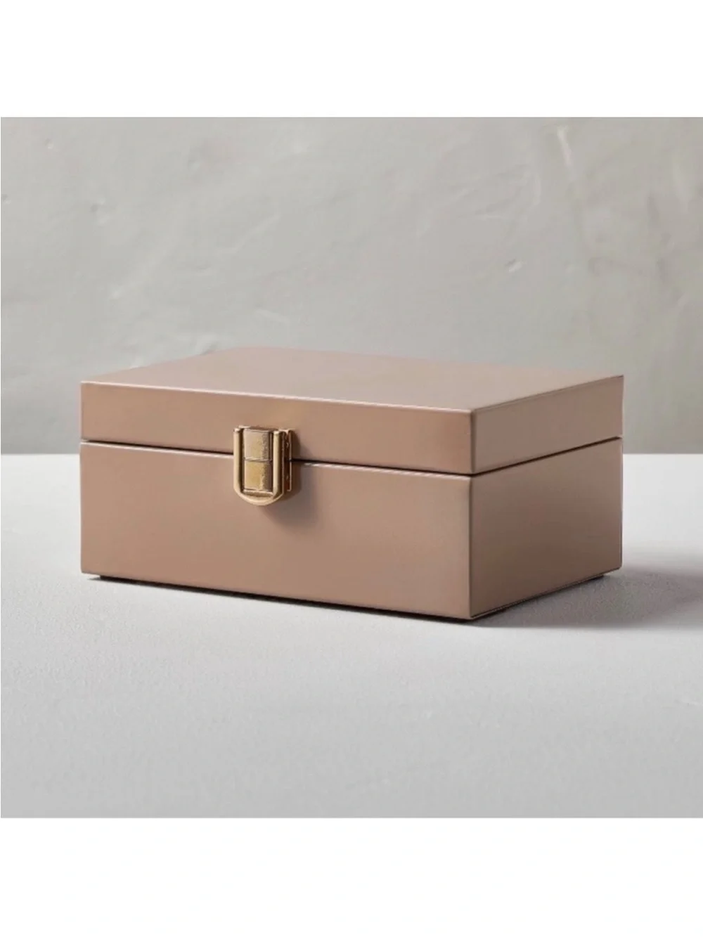 Hearth & Hand with Magnolia Metal Tan Latch Box